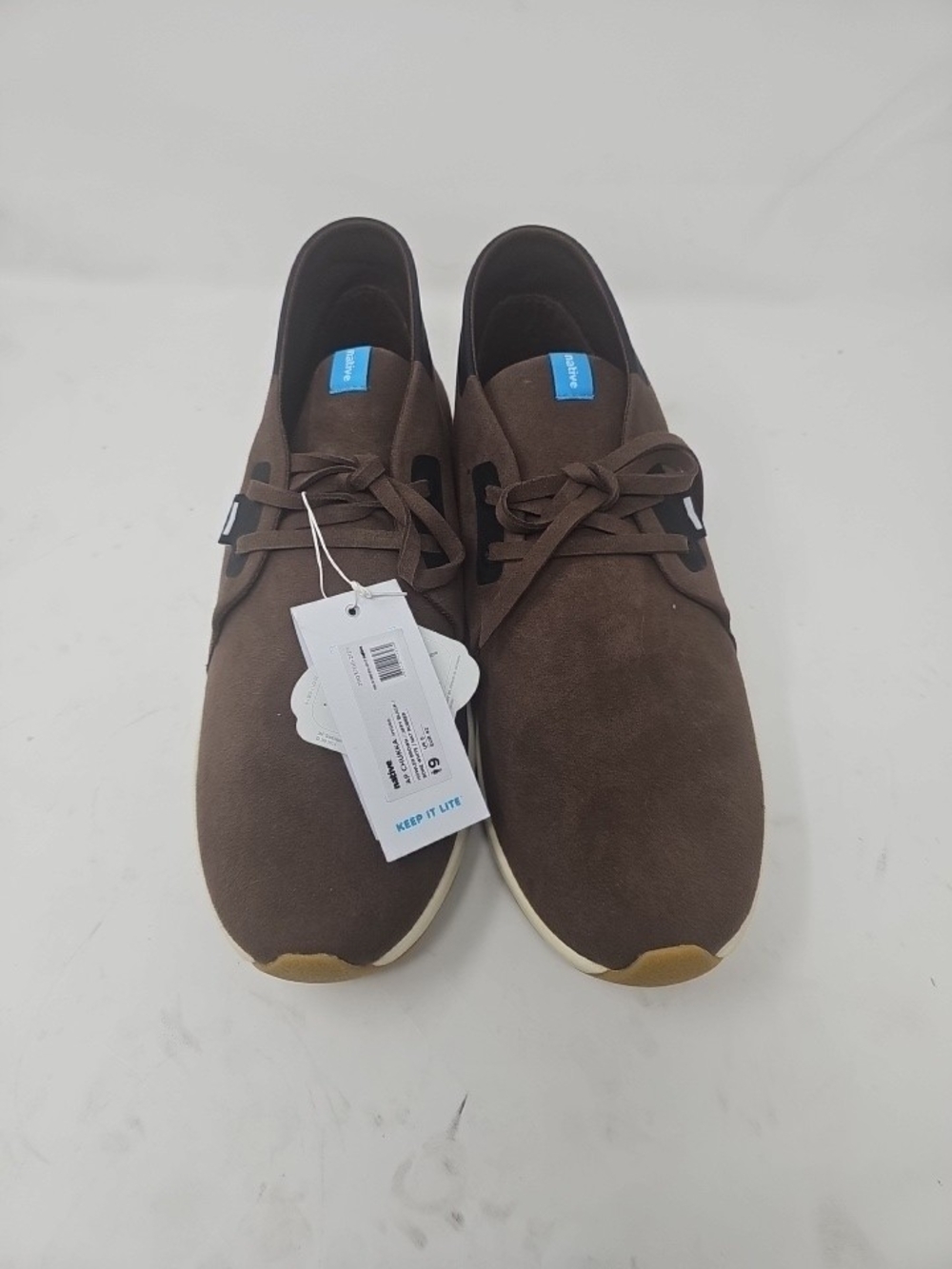 native Men's AP Hydro Chukka Boot, howler Brown/Jiffy Black/Bone White 9 M US
